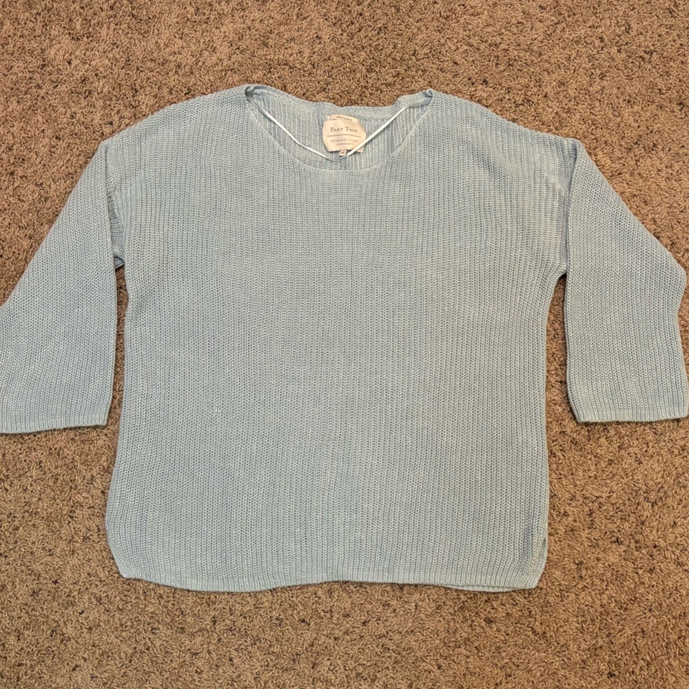Part Two Linen Knit Sweater